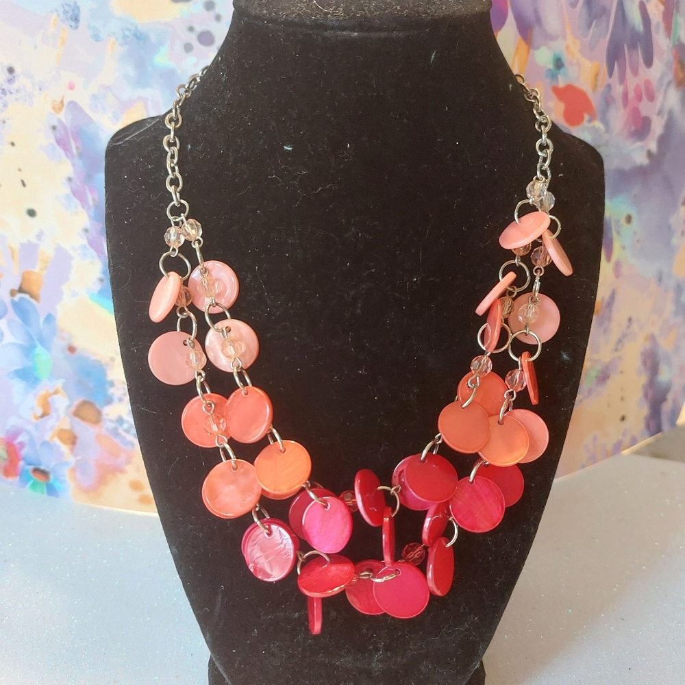 Double Strand Abalone Shell Necklace